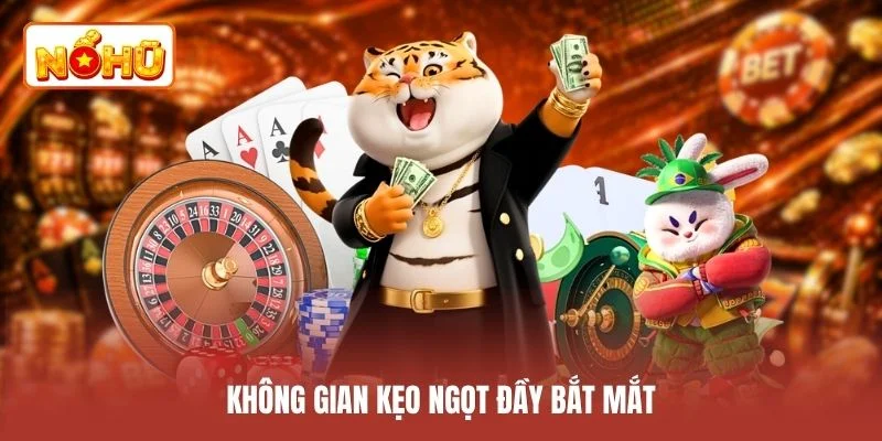 Không gian kẹo ngọt đầy bắt mắt