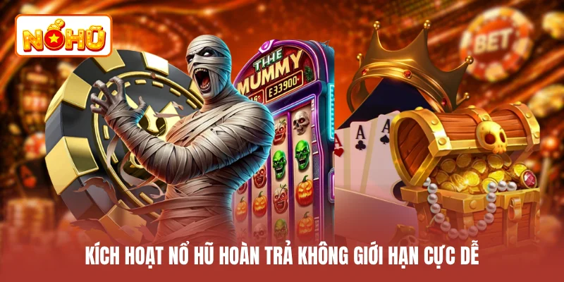 Kích hoạt nổ hũ hoàn trả không giới hạn cực dễ