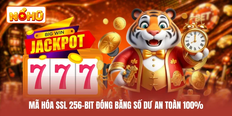 Mã hóa SSL 256-bit đóng băng số dư an toàn 100%